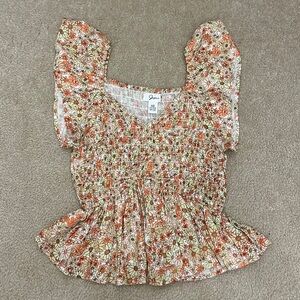 Japna Cropped Top Floral Print Size XS